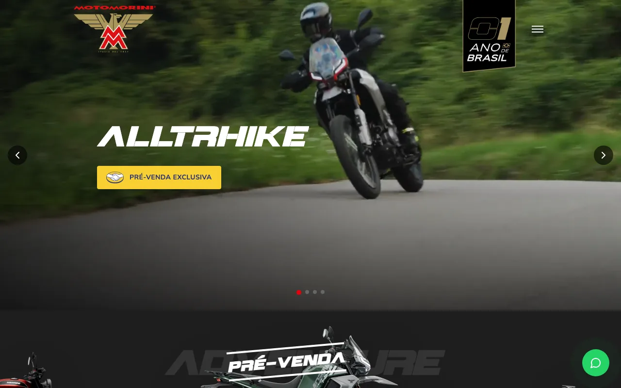 Site Moto Morini Brasil